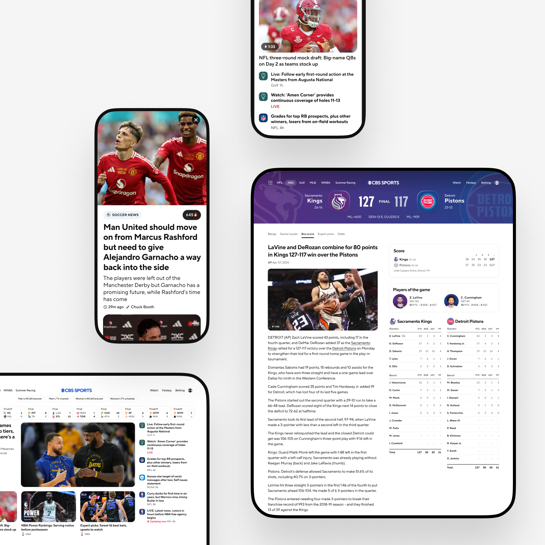 Tablet & Mobile Score Experience