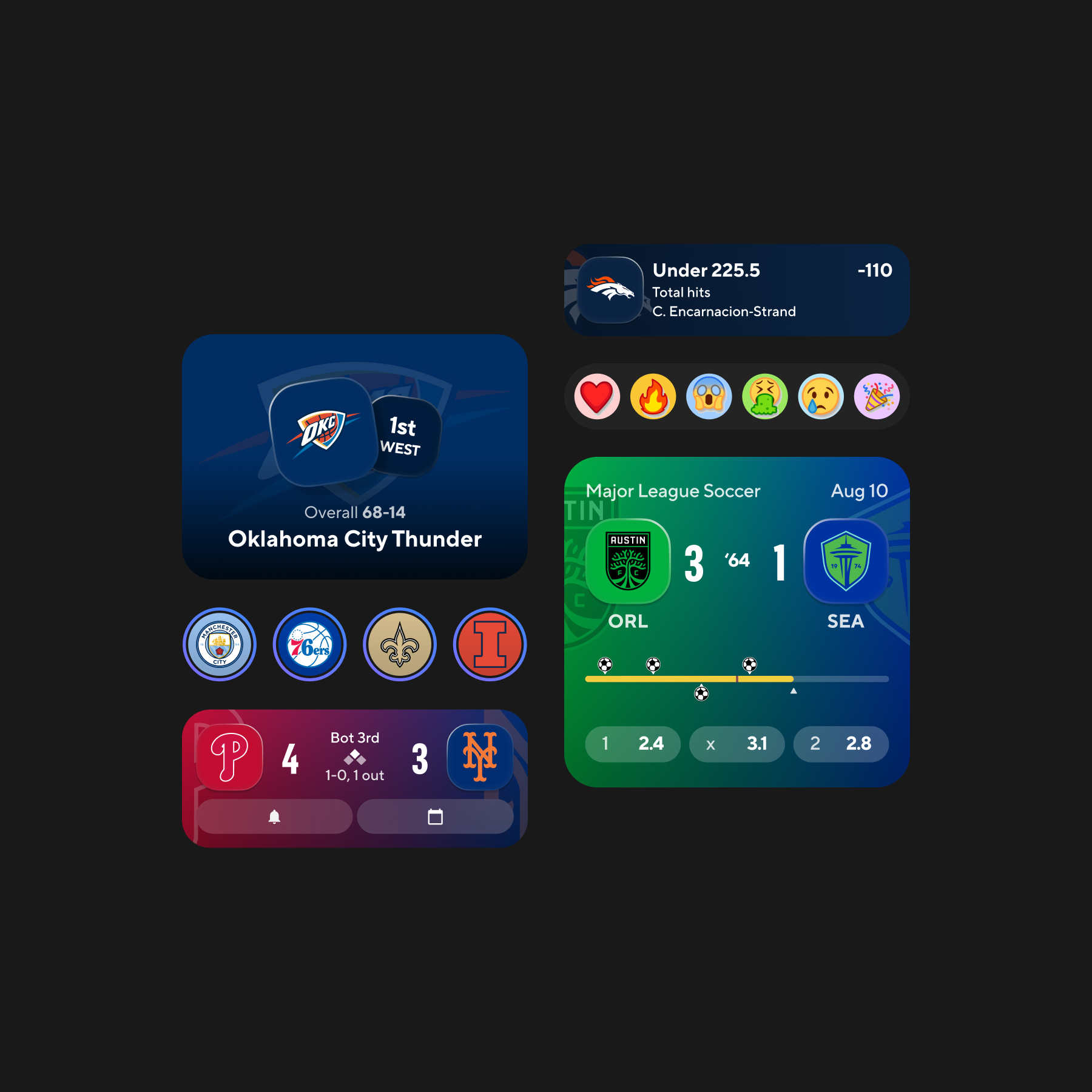 Key Components in Dark Mode